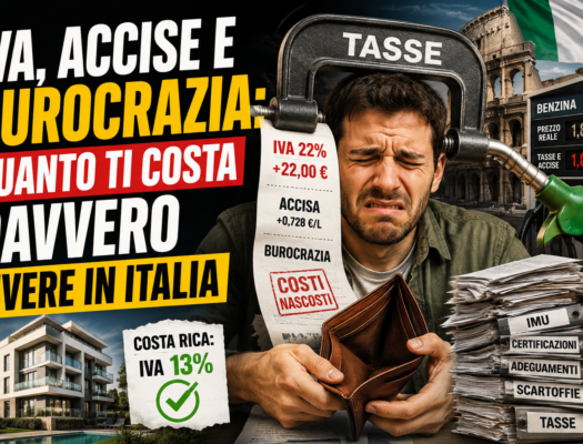 IVA, accise e burocrazia: quanto ti costa davvero vivere in Italia